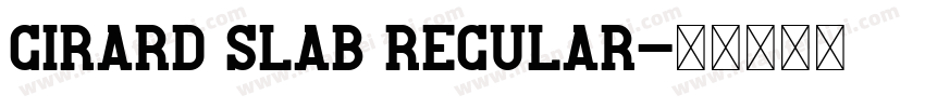 Girard Slab Regular字体转换